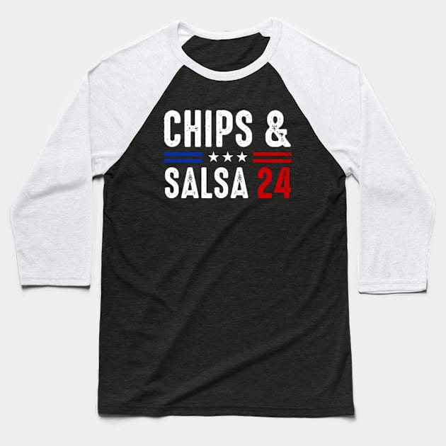 Chips & Salsa 24 | Chips And Salsa 24 Baseball T-Shirt by GreenCraft